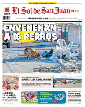 Cover of El Sol de San Juan del Rio