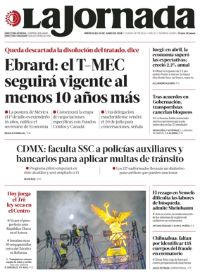 Cover of La Jornada