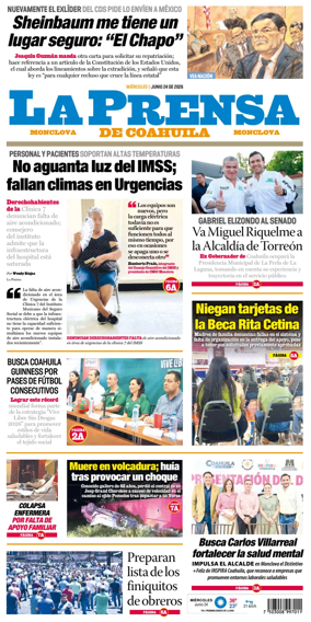 Cover of La Prensa de Coahuila