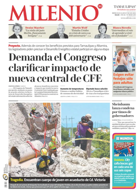 Cover of Milenio Tamaulipas