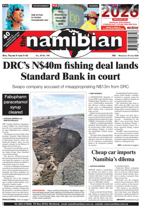 Cover of The Namibian