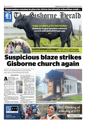 Cover of The Gisborne Herald