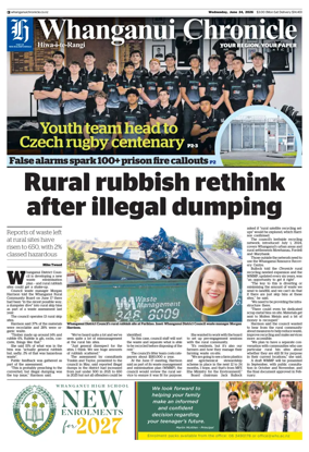 Cover of Whanganui Chronicle