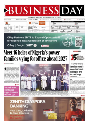 Cover of Business Day (Nigeria)
