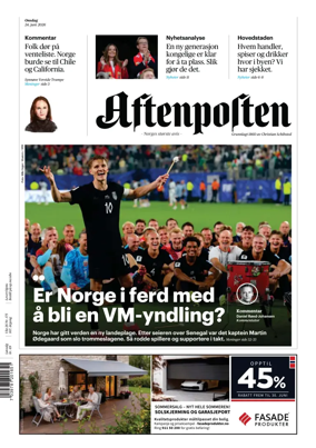 Cover of Aftenposten