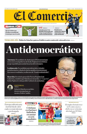 Cover of Diario El Comercio