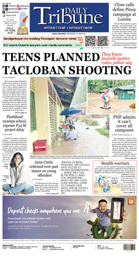 Cover of Daily Tribune (Philippines)