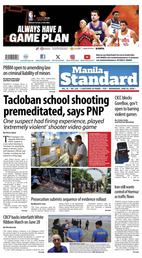 Cover of Manila Standard