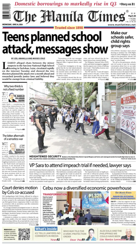 Cover of The Manila Times