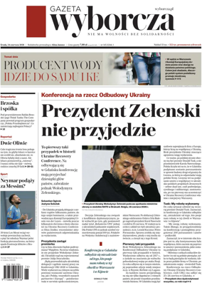 Cover of Gazeta Wyborcza