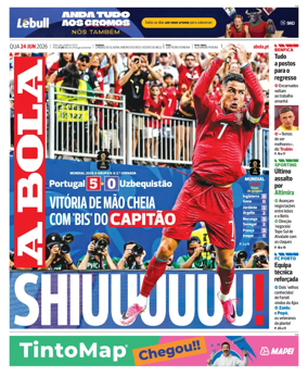 Cover of A BOLA (Portuguese)