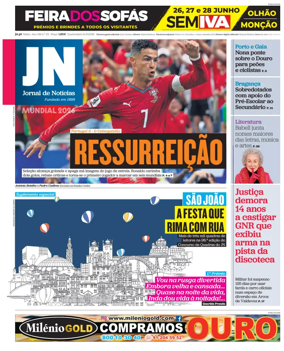 Cover of Jornal de Noticias
