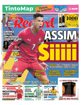 Cover of Record (Portugal)