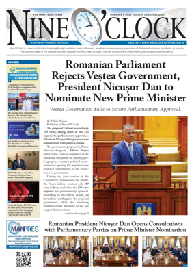 Cover of Nine o clock (Romania) Daily