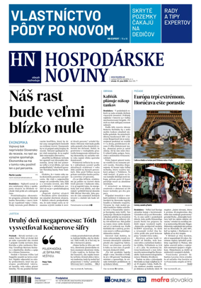 Cover of Hospodarske noviny