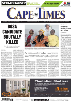 Cover of Cape Times