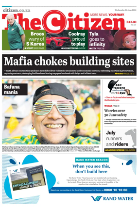 Cover of The Citizen (KZN)