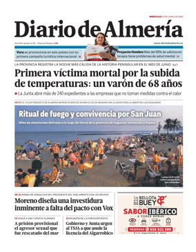 Cover of Diario de Almeria