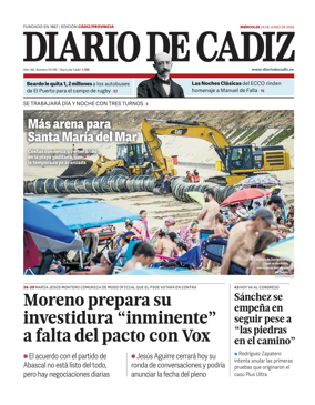 Cover of Diario de Cadiz