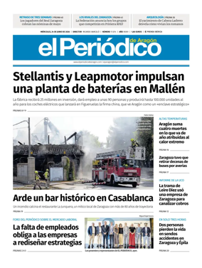 Cover of El Periodico Aragon