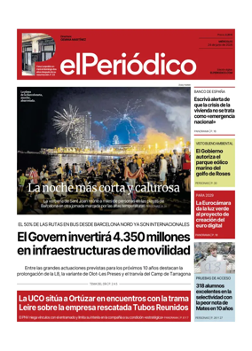 Cover of El Periodico - Castellano