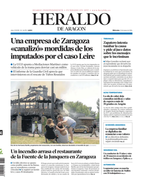 Cover of Heraldo de Aragon
