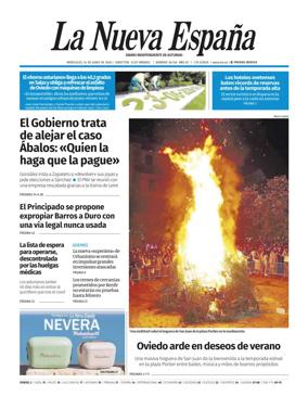 Cover of La Nueva Espana (Oviedo)