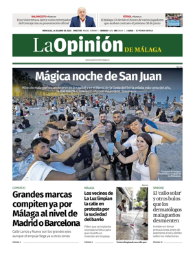 Cover of La Opinion de Malaga