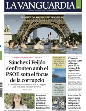 Cover of La Vanguardia (Catalonia - 1st edition)