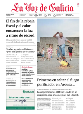 Cover of La Voz de Galicia (Arousa)