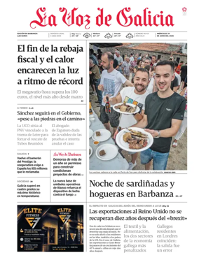Cover of La Voz de Galicia (Barbanza)