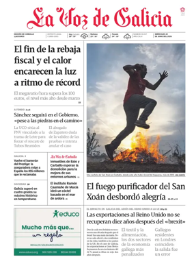 Cover of La Voz de Galicia (Carballo)
