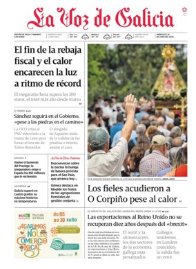 Cover of La Voz de Galicia (Deza)
