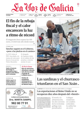 Cover of La Voz de Galicia (Monforte)