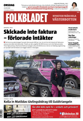 Cover of Folkbladet Vasterbotten