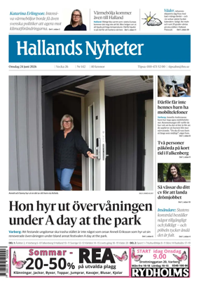 Cover of Hallands Nyheter