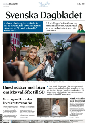 Cover of Svenska Dagbladet