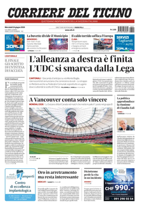 Cover of Corriere del Ticino