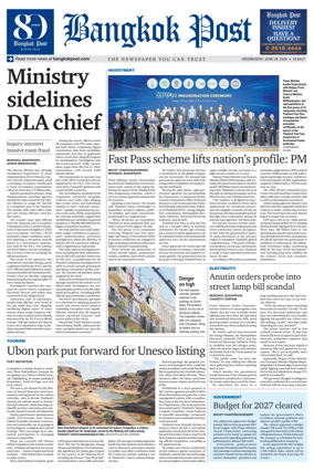 Cover of Bangkok Post