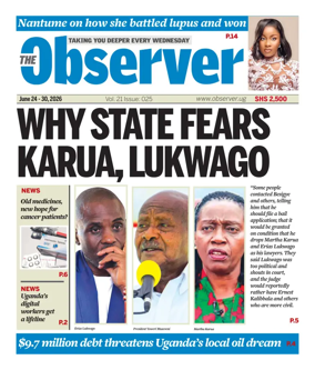 Cover of The Observer (Uganda)
