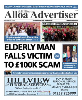 Cover of Alloa Advertiser