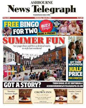 Cover of Ashbourne News Telegraph