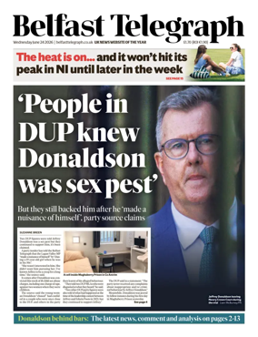 Cover of Belfast Telegraph