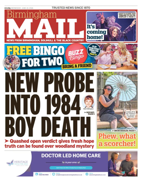 Cover of Birmingham Mail