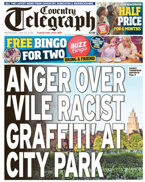 Cover of Coventry Telegraph