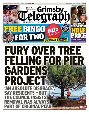 Cover of Grimsby Telegraph