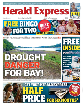 Cover of Herald Express (Torbay Brixham & South Hams Edition)