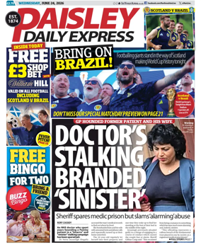 Cover of Paisley Daily Express