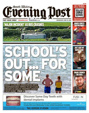 Cover of South Wales Evening Post