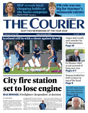 Cover of The Courier & Advertiser (Angus and Dundee)